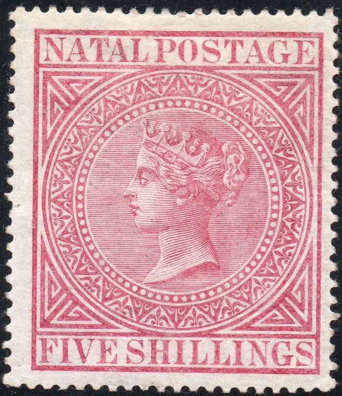 NATAL SACC76 5/- ROSE - MM - CV R4500