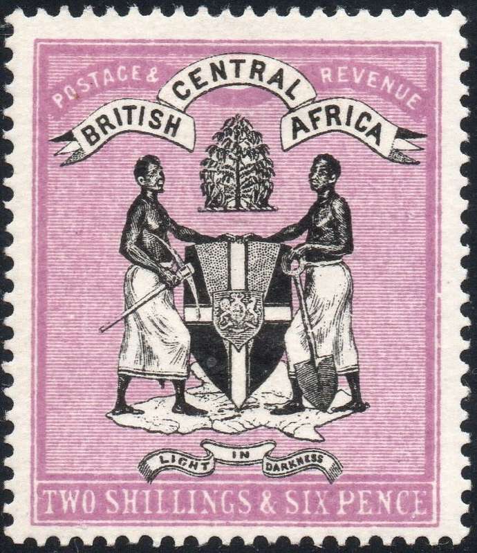 B.C.A. 1895 SG26 2s6d BLACK & BRIGHT MAGENTA (NO W/M) - MM