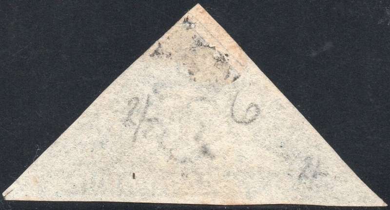 Cape of Good Hope 1855 SACC15  4d DEEP BLUE - VFU CV R3000