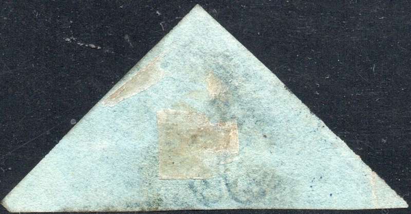 Cape of Good Hope 1853 SACC2 4d DEEP BLUE ON DEEPLY BLUED PAPER - VFU CV R5500
