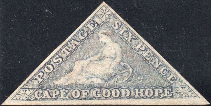 Cape of Good Hope - SACC7c 6d SLATE-LILAC - PART GUM - RARE CV R170000