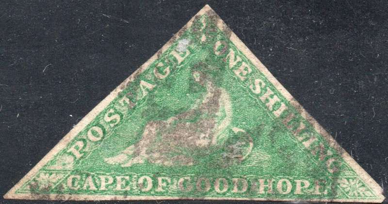 Cape of Good Hope - Sacc17 1/- Bright Emerald Green - Fine Used - CV R25000