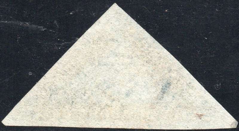 CAPE OF GOOD HOPE 1853 SACC4 - 4d DEEP BLUE ON SLIGHTLY BLUED PAPER - VFU - CV R3500