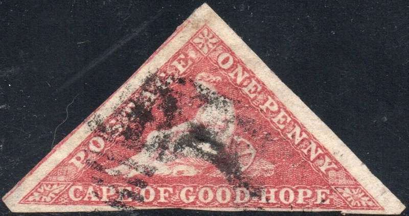 Cape of Good Hope - SACC5b - 1d DEEP ROSE - FINE USED - LARGE MARGINS CV R15000