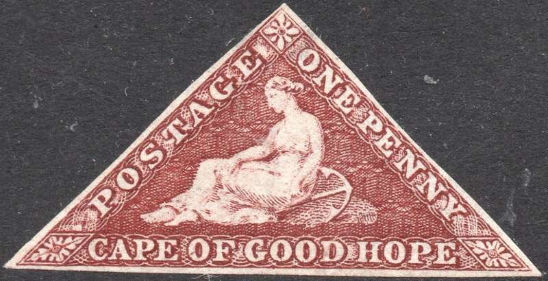 Cape of Good Hope 1864 SACC14c 1d BROWNISH RED - MINT - CV R30000