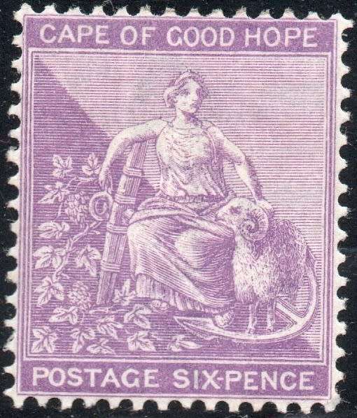 CAPE OF GOOD HOPE 1884 6d MAUVE - LMM - CV R350