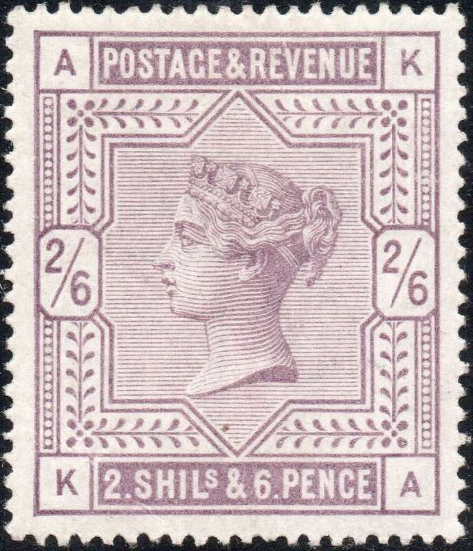 GREAT BRITAIN 1883 SG178 2s6d LILAC - VERY FINE MM