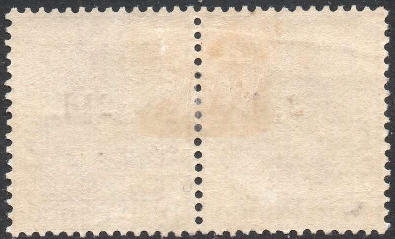 OFS 1896 SACC46 2½d on 3d ULTRAMARINE PAIR - O/P TYPE a - CV R340