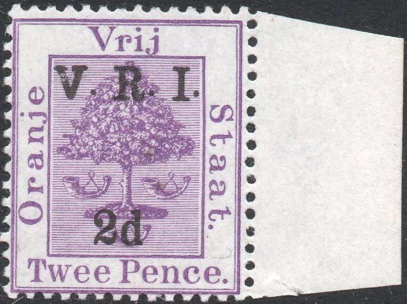OFS 1900 SACC71 2d on 2d BRIGHT MAUVE(THICK `V`) **UNMOUNTED MINT** - CV R500