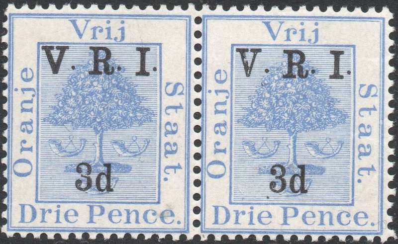 OFS 1900 SACC73/63 3d on 3d ULTRAMARINE PAIR  **UNMOUNTED MINT**
