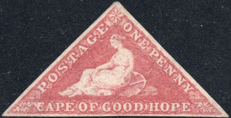 Cape of Good Hope 1858 SACC5b 1d DEEP ROSE - SUPERB MM - CV R50000