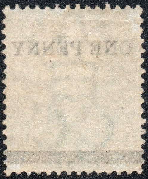 Cape of Good Hope 1876 : SACC28 : 1d on 1/- GREEN(WM Crown CC) MM CV R3500