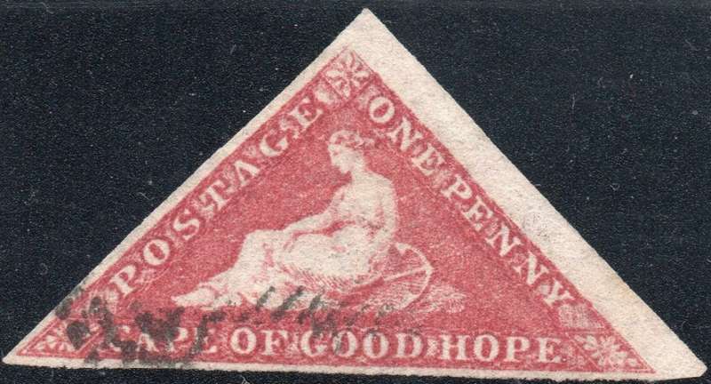 Cape of Good Hope - SACC5b - 1d DEEP ROSE - SUPERB USED - LARGE MARGINS CV R15000