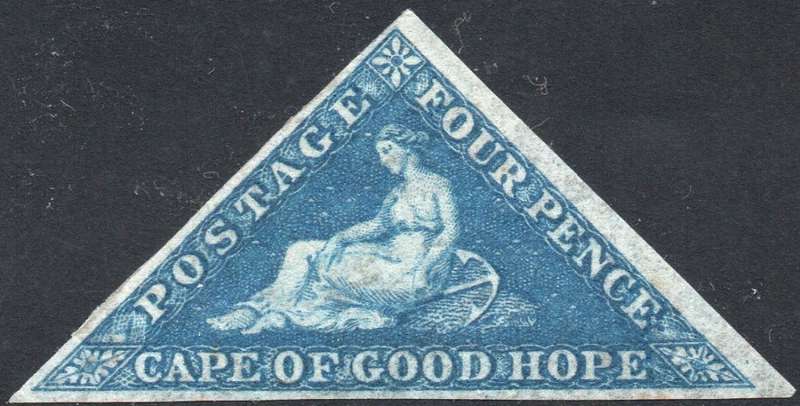 Cape of Good Hope SACC6a  4d BLUE - VERY FINE MM - RPSL CERTIFICATE - CV R27000