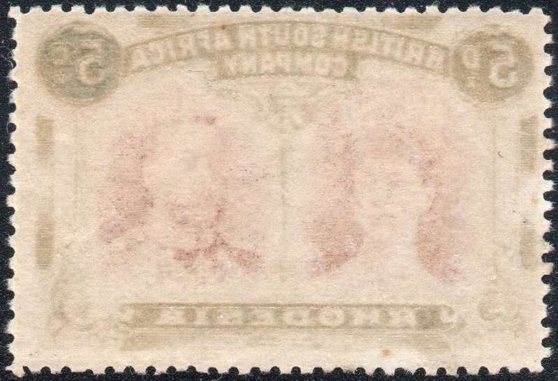 BSAC / Rhodesia SG141 4d Purple-brown and Olive-green LMM CV £65(2017)