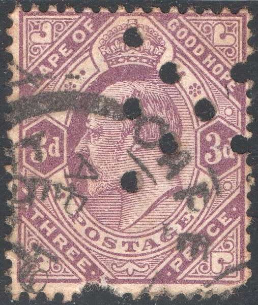 CAPE OF GOOD HOPE 1904 OFFICIAL STAMP SACC #69 3d MAGENTA - CV R1100 - SEE BELOW