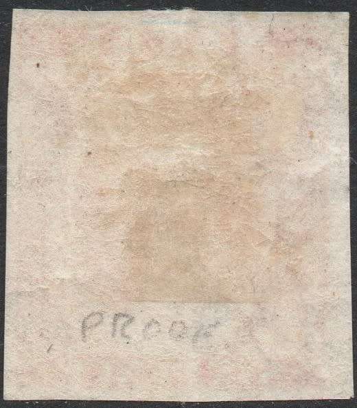 NATAL - 6d ROSE MARGINAL IMPERF PROOF SINGLE - SCARCE