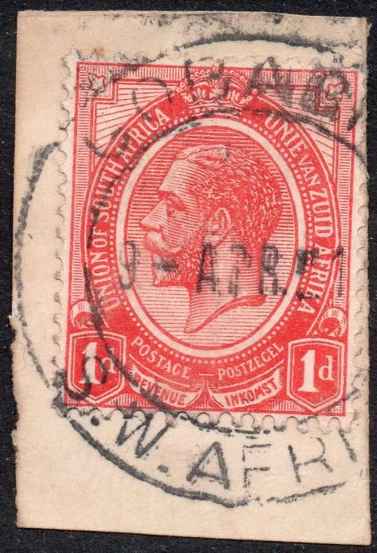 SWA : FORERUNNERS - SACC SA3 1D RED - VFU USED ON PIECE - SEE SCAN