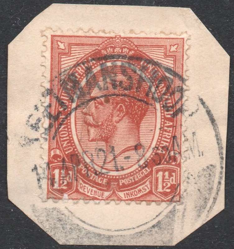 SWA : FORERUNNERS - SACC SA4 1½d CHESNUT - SUPERB USED ON PIECE - SEE SCAN
