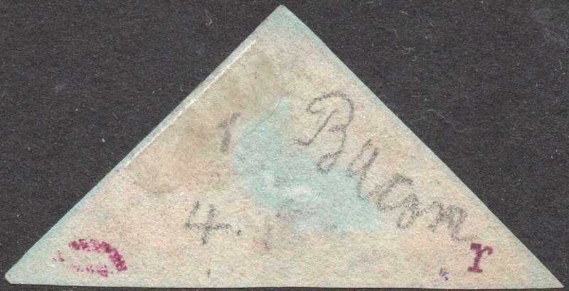 Cape of Good Hope : 1853 SACC3(?) 1d Brick Red , slightly blued paper VERY FINE USED