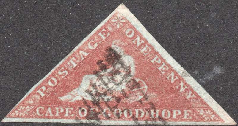 Cape of Good Hope SACC1  1d PALE BRICK RED VFU CV R14000