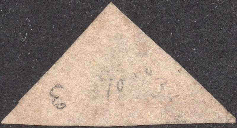 CAPE OF GOOD HOPE 1855 SACC5b - 1d DEEP ROSE - FINE USED - CV R15000