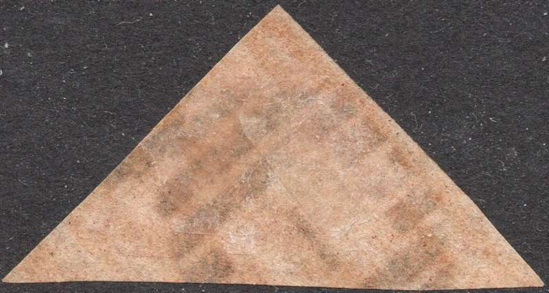 CAPE OF GOOD HOPE 1864 SACC14b - 1d BROWNISH-RED - VFU - CV R15000