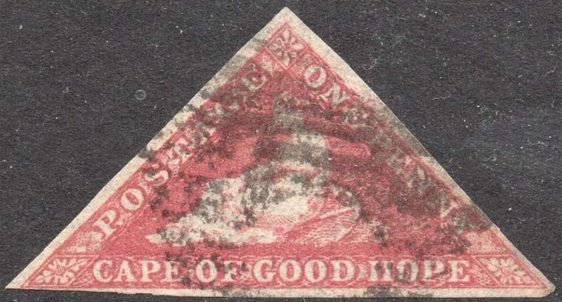 Cape of Good Hope - SACC5b - 1d DEEP ROSE - FINE USED - CV R15000