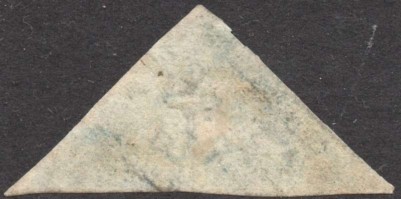 CAPE OF GOOD HOPE 1853 SACC4a - 4d BLUE ON SLIGHTLY BLUED PAPER - VFU - CV R3500+