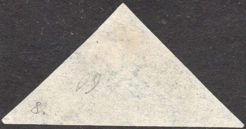 CAPE OF GOOD HOPE 1855 SACC6 - 4d DEEP BLUE - SUPERB USED - CV R1600+