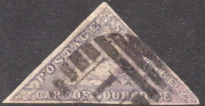 Cape of Good Hope : SG20 / SACC16 : 6d BRIGHT MAUVE -  VFU - CV R22000