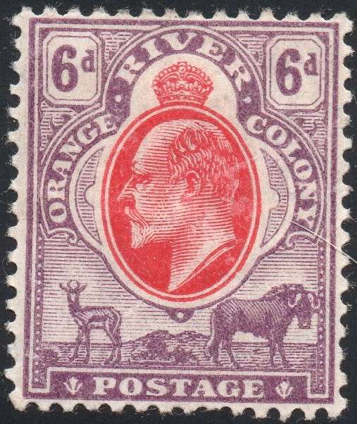 ORC 1903 SG145 6d SCARLET and MAUVE WM CROWN CA MM