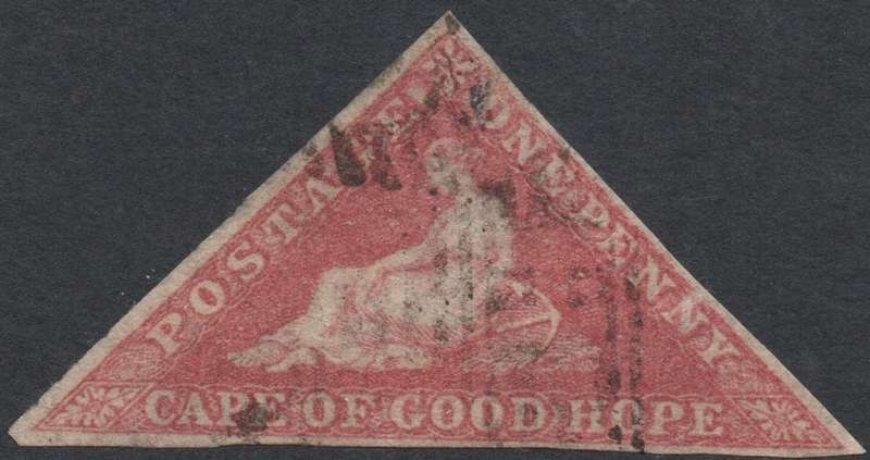 Cape of Good Hope - SACC5b - 1d DEEP ROSE - VFU - CV R15000