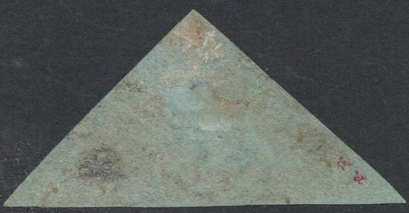 Cape of Good Hope SACC1 : 1d PALE BRICK RED ON DEEPLY BLUED PAPER - FINE USED - CV R14000