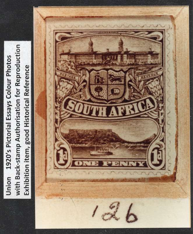 Union of SA - circ 1920 1d Essay - Colour Reproduction - See Below