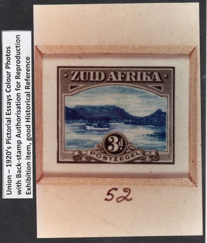 Union of SA - circ 1920 3d Essay - Colour Reproduction - See Below