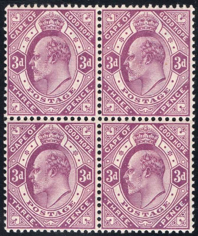 Cape of Good Hope 1902 SACC69 3d MAGENTA BO4 - UM CV R2400