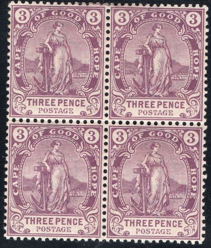 Cape of Good Hope 1902 SACC69 3d MAGENTA BO4 - UM CV R750+
