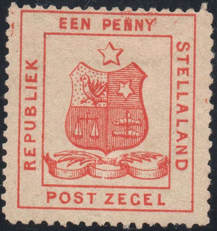 Stellaland 1884 SG1 1d RED UNUSED CV R6000 - SCARCE
