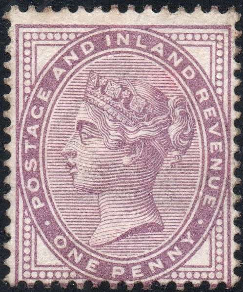 GREAT BRITAIN 1881 SG170 1d LILAC - 14 DOTS - MM - CV £225(2017)