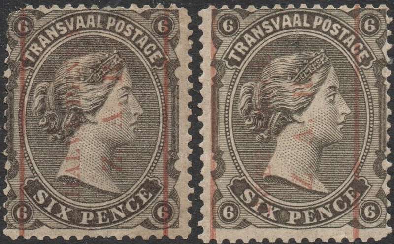 TRANSVAAL 1885 SACC195-6 ½d & 2d /6d - MM - CV R2450