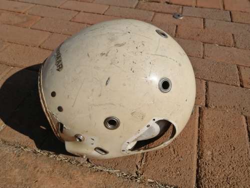 Pilots helmet shell.. Paris 1980