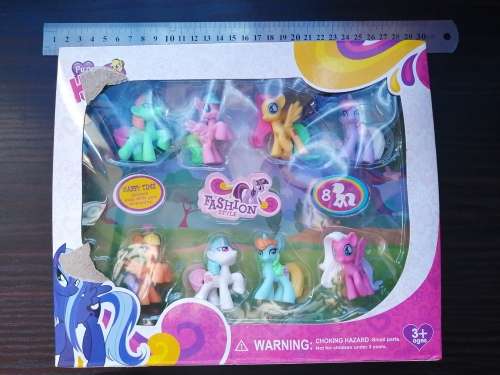 Set of 8 Fashion Ponies (Imitation of My Little Ponies)