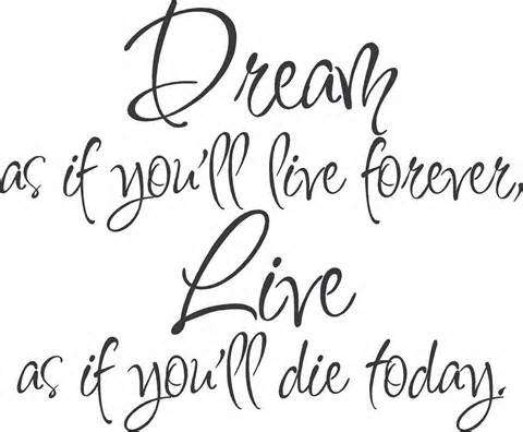 Wall vinyl decal - Inspirational quote 1