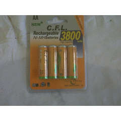 Set of 4 AA rechargeable batteries (2 packs on auction)
