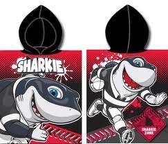 Sharks "Sharkie" Hooded Towel for kids (official licenced product)