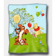 Winnie the pooh polar fleece throw blanket 120x150cm
