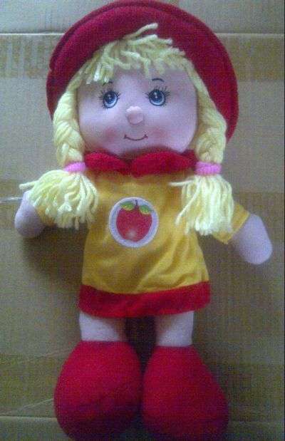 Adorable little girl rag doll
