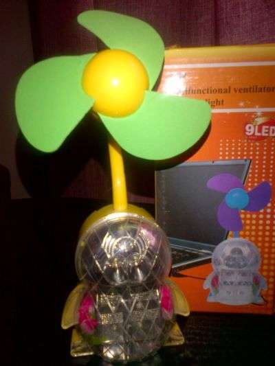 Multi-functional ventilator and LED light