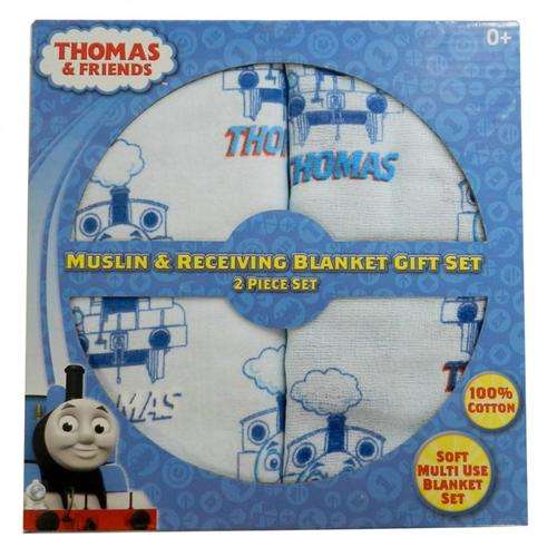 Thomas the Tank Engine Baby Gift Set - Two-piece receiving blankets
